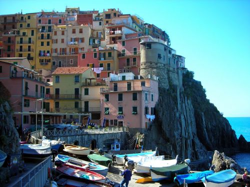 cinque terre colorful city