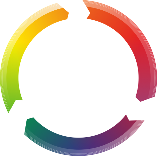 circle rainbow logo