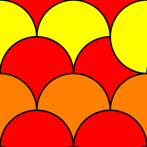 circle pattern yellow