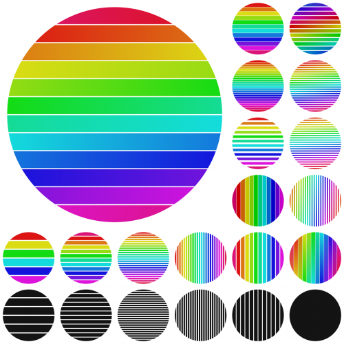 circle dot multicolored