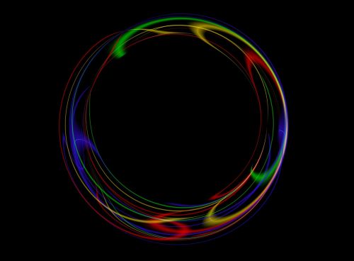 circle abstract lines
