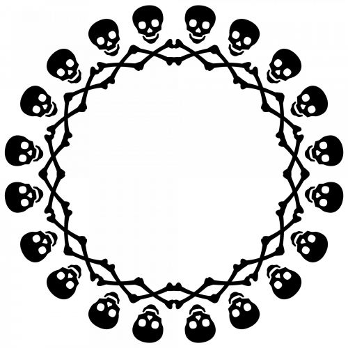 Circle Of Sculls And Bones
