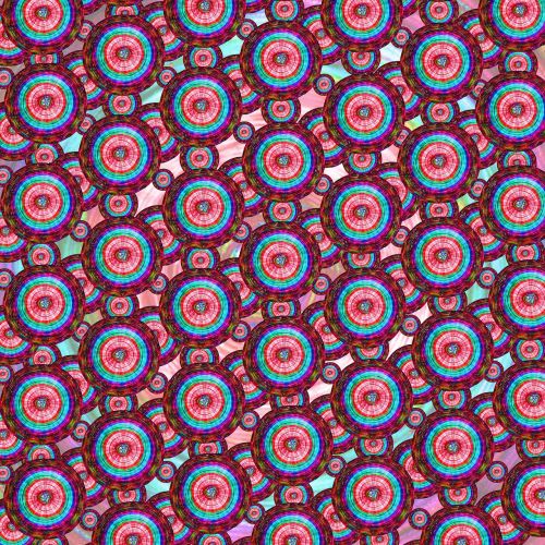circles psychedelic decoration