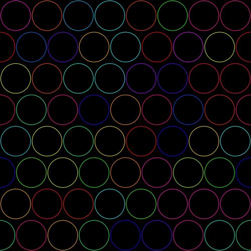 circles pattern colourful