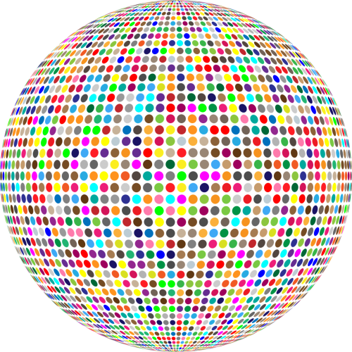 circles colorful confetti