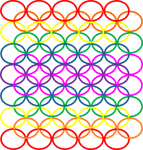 circles spectrum rainbow