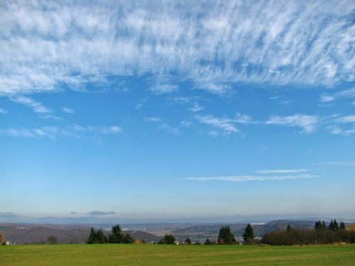 cirrostratus landscape skyscape