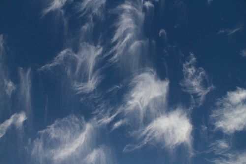 cirrus clouds clouds blue