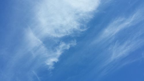 cirrus clouds blue sky sky