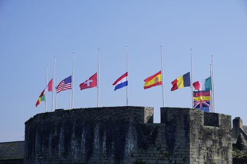 citadel flags sky