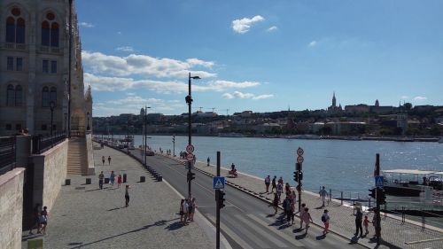 city river promenade