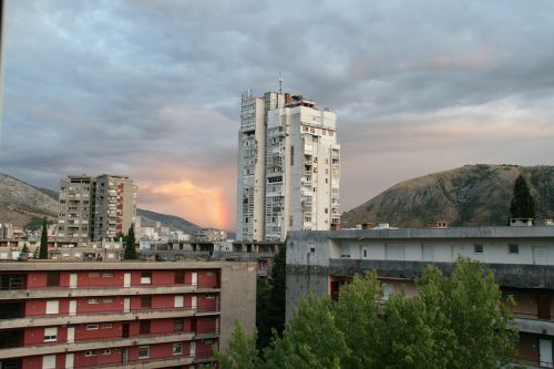 city mostar rainbow