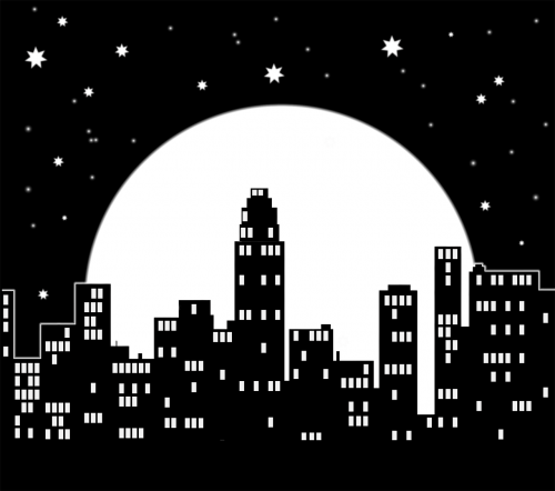 city night moon