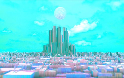 city  futuristic  sci-fi