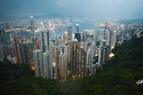 city  hong kong  cityscape