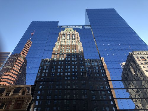 city  building  reflection