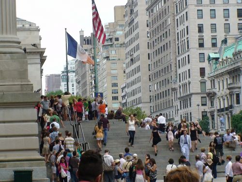 city street stairs