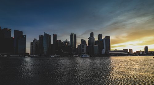 city  singapore  skyline