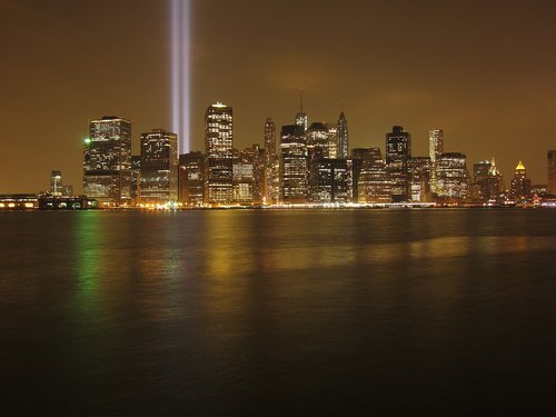 city  skyline  reflection