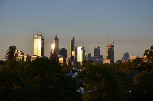 city perth skyline