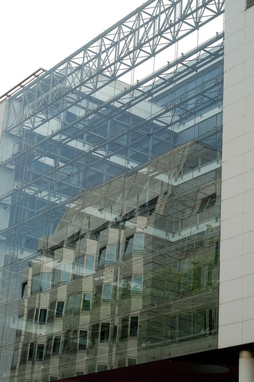 city building glass