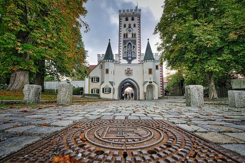 city gate  landsberg  architecture