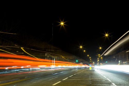 City Lights At Night Time