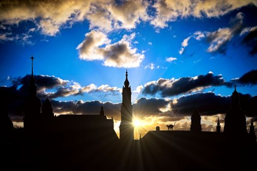 city view city panorama silhouette