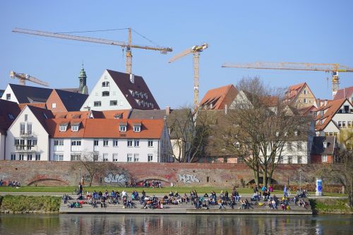 city view ulm construction cranes