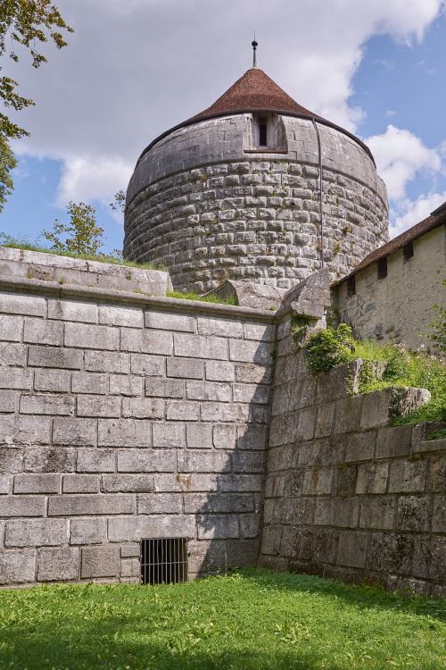 city wall tower weir