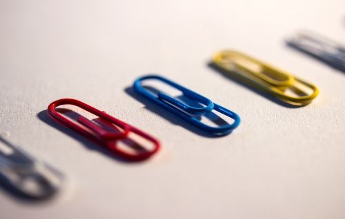 clamp paper clips metal brackets