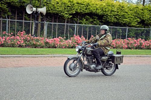 Classic Army Motorcycle