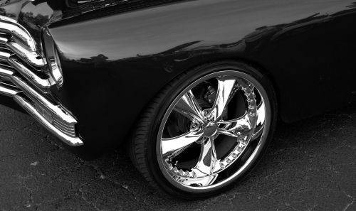 Classic Car Black And White  Image