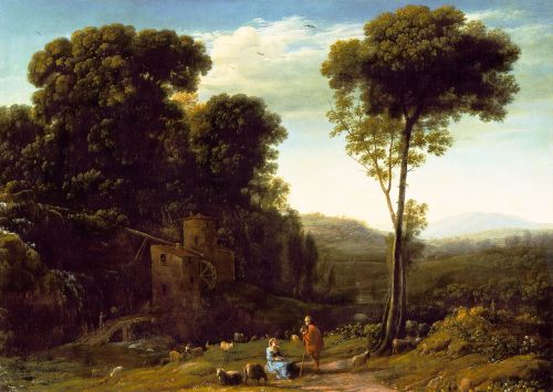 claude lorrain pastrol landscape oil painting