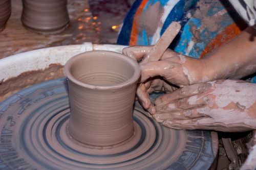 clay potter wheel