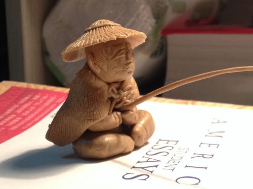 clay sculpture fisher clay figurine