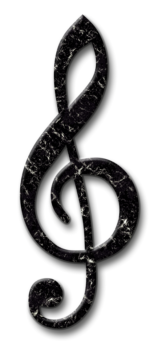 clef black marble effect