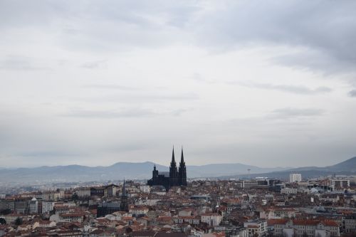 clermont-ferrand cathedral landscape