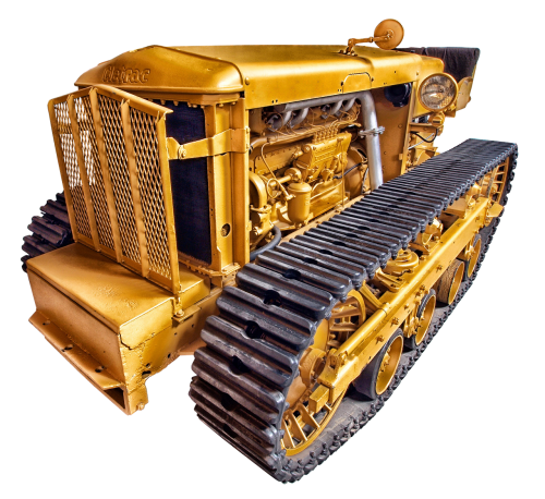 cletrac dozer yellow