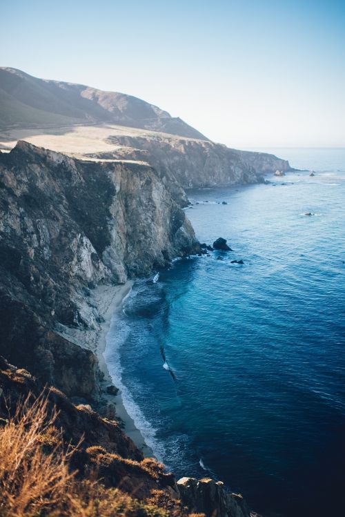 cliff ocean coast