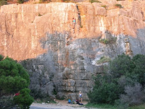 cliff rock climbing nature