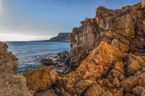cliff stones rock