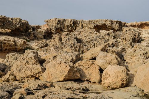 cliff rocks stones