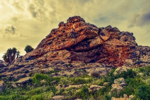 cliff rock landscape