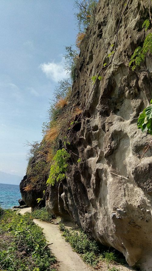 cliff rocks beach