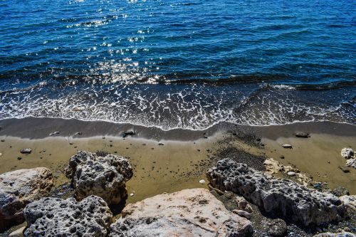 cliff beach sea