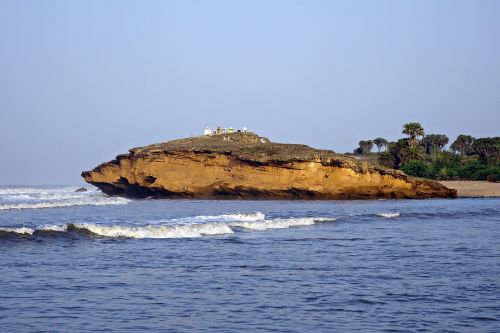 cliff sea rock
