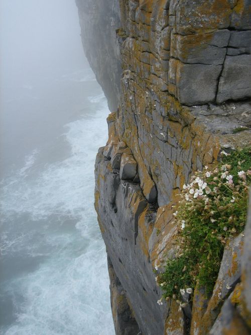 cliff ocean rockface