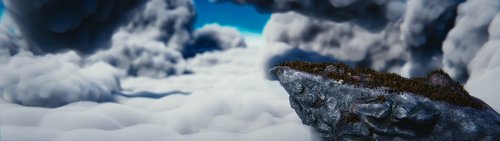 cliff  clouds  mountain