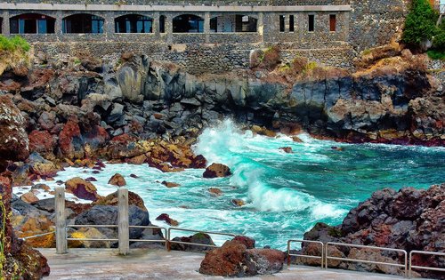 cliff  sea  tenerife